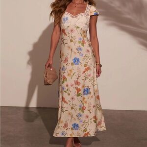 NWT Vici Sz L Sevie Floral Slip Maxi Dress